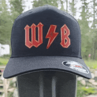 Black ball cap with a WB logo